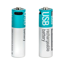 [Pachet 2x] Baterii reincarcabile Type-C AA 2200mAh ColorWay, Li-Polymer