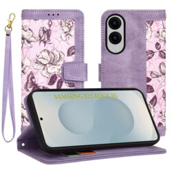 Husa personalizata fete Samsung Galaxy S25 Edge Techsuit FlipCraft, mov