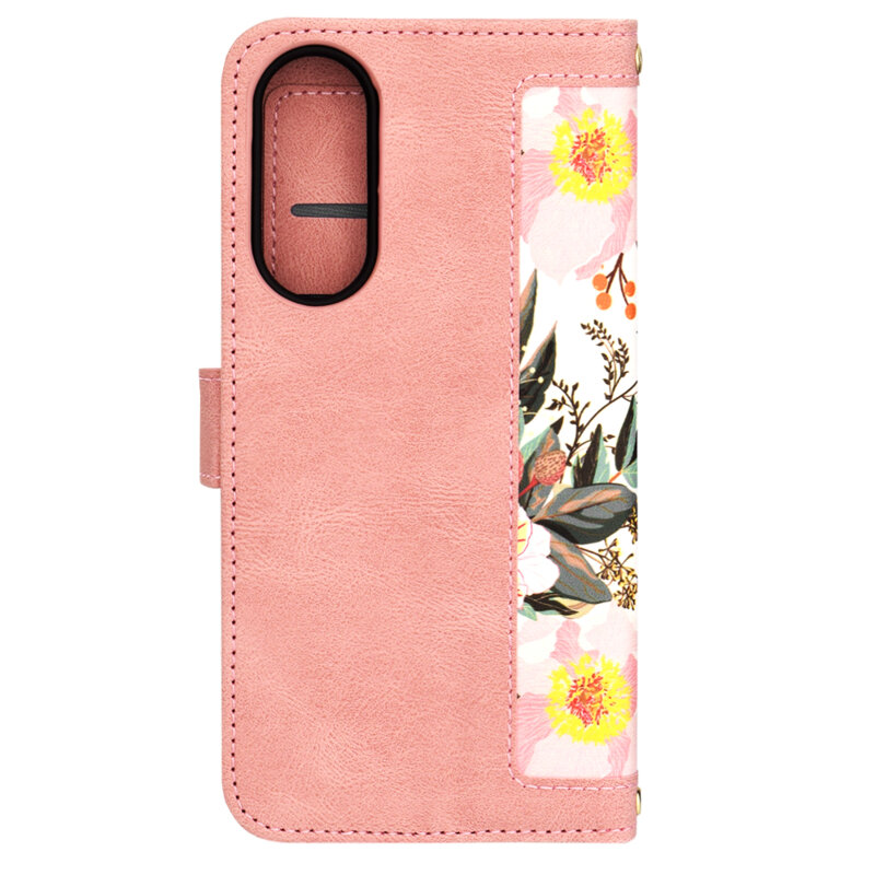 Husa personalizata fete Samsung Galaxy S25 Edge Techsuit FlipCraft, roz