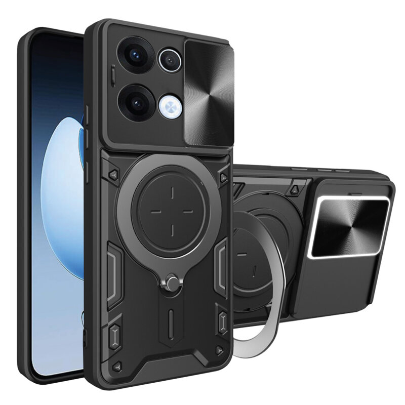 Husa Oppo Reno13 Techsuit CamGuard Pro, negru