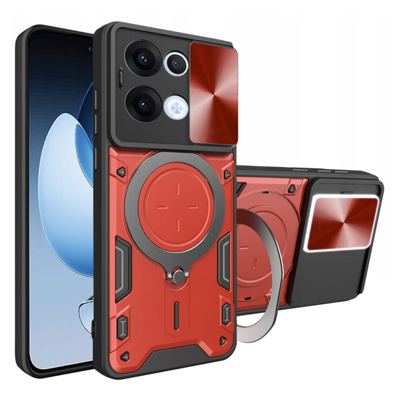Husa Oppo Reno13 Techsuit CamGuard Pro, rosu
