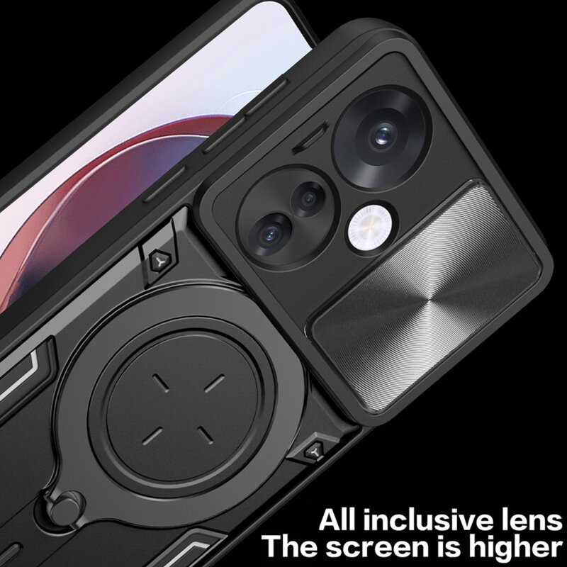 Husa Oppo Reno13 Techsuit CamGuard Pro, albastru