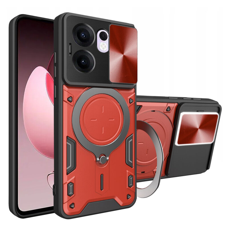 Husa Oppo Reno13 F 4G Techsuit CamGuard Pro, rosu