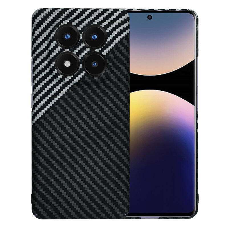 Husa Xiaomi Redmi Note 14 Pro+ 5G Techsuit Carbonite FiberShell, gri
