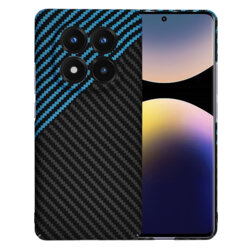 Husa Xiaomi Redmi Note 14 Pro+ 5G Techsuit Carbonite FiberShell, bleu