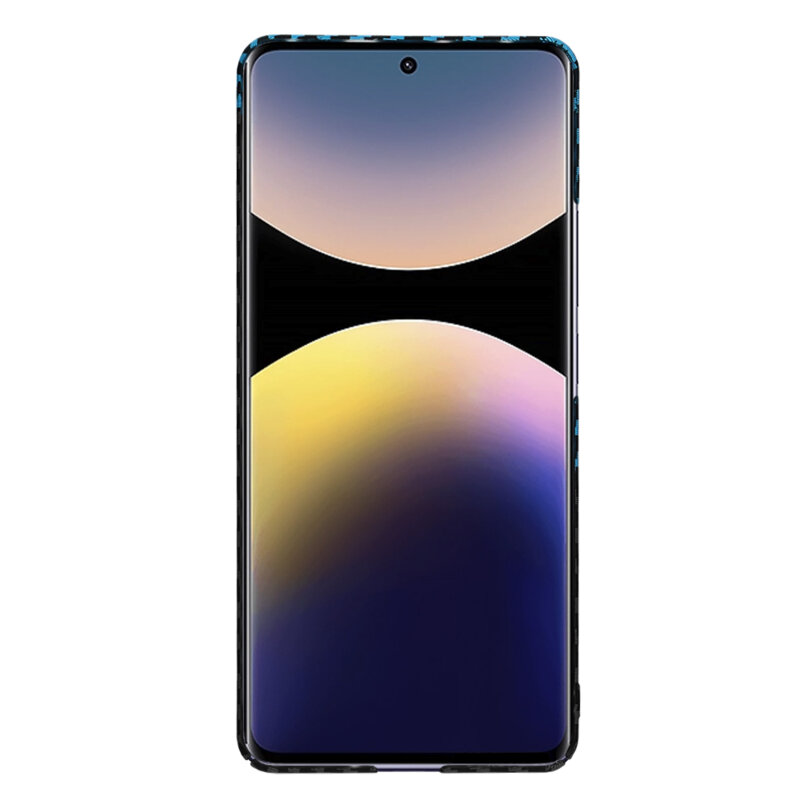 Husa Xiaomi Redmi Note 14 Pro+ 5G Techsuit Carbonite FiberShell, bleu