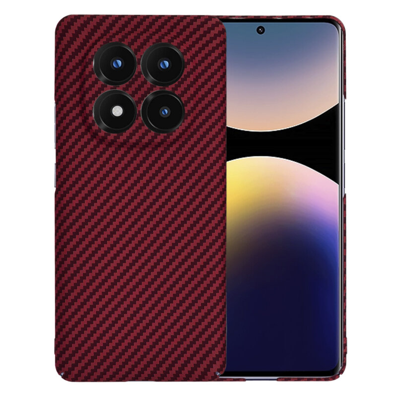 Husa Xiaomi Redmi Note 14 Pro+ 5G Techsuit Carbonite FiberShell, rosu