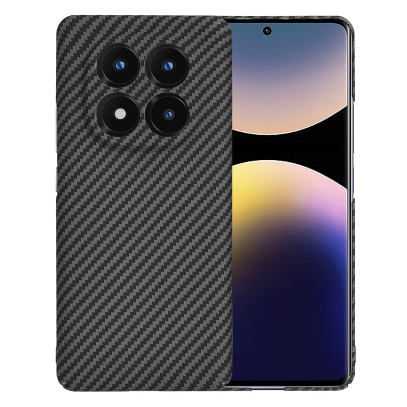Husa Xiaomi Redmi Note 14 Pro+ 5G Techsuit Carbonite FiberShell, negru