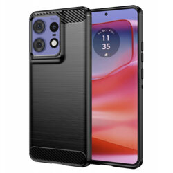 Husa Motorola Edge 50 Pro Techsuit Carbon Silicone, negru