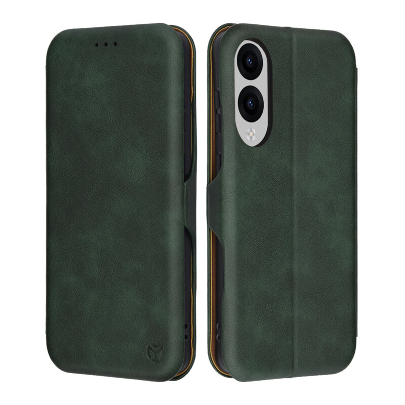 Husa 360° Samsung Galaxy S25 Edge Techsuit Safe Wallet Plus, verde