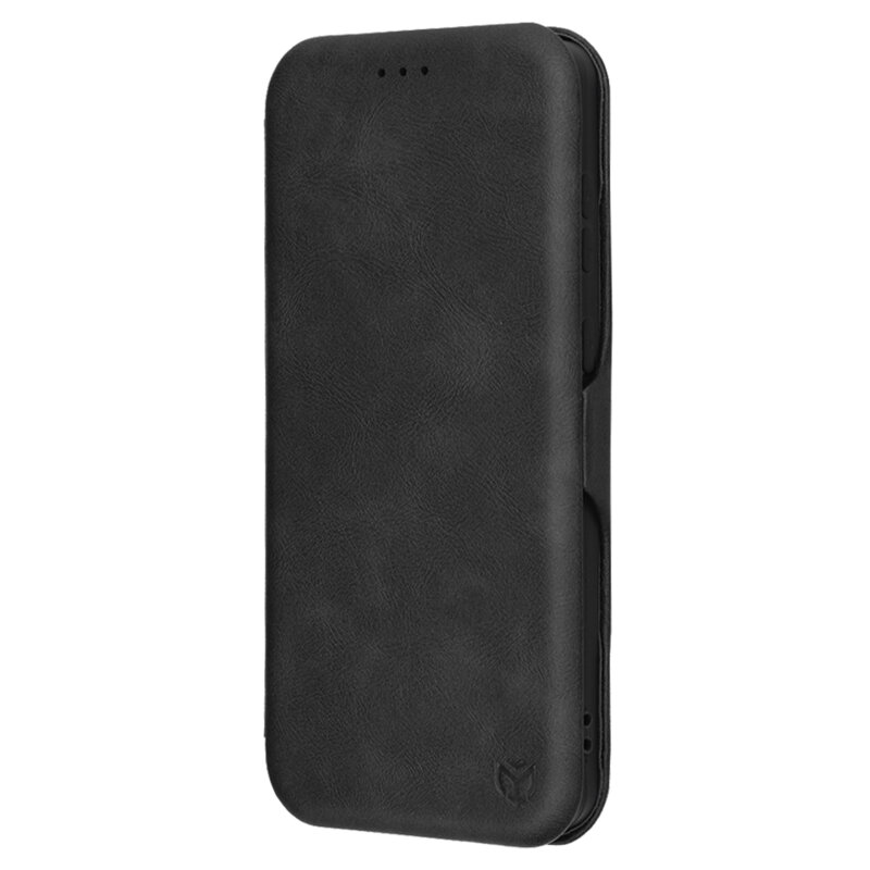 Husa 360° Samsung Galaxy S25 Edge Techsuit Safe Wallet Plus, negru