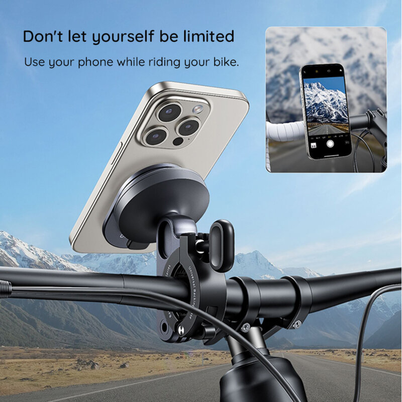 Suport bicicleta magnetic cu stand telefon Baseus, C40569001121-00