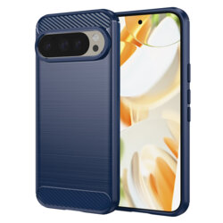 Husa Google Pixel 9 Pro Techsuit Carbon Silicone, albastru