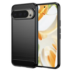 Husa Google Pixel 9 Pro Techsuit Carbon Silicone, negru