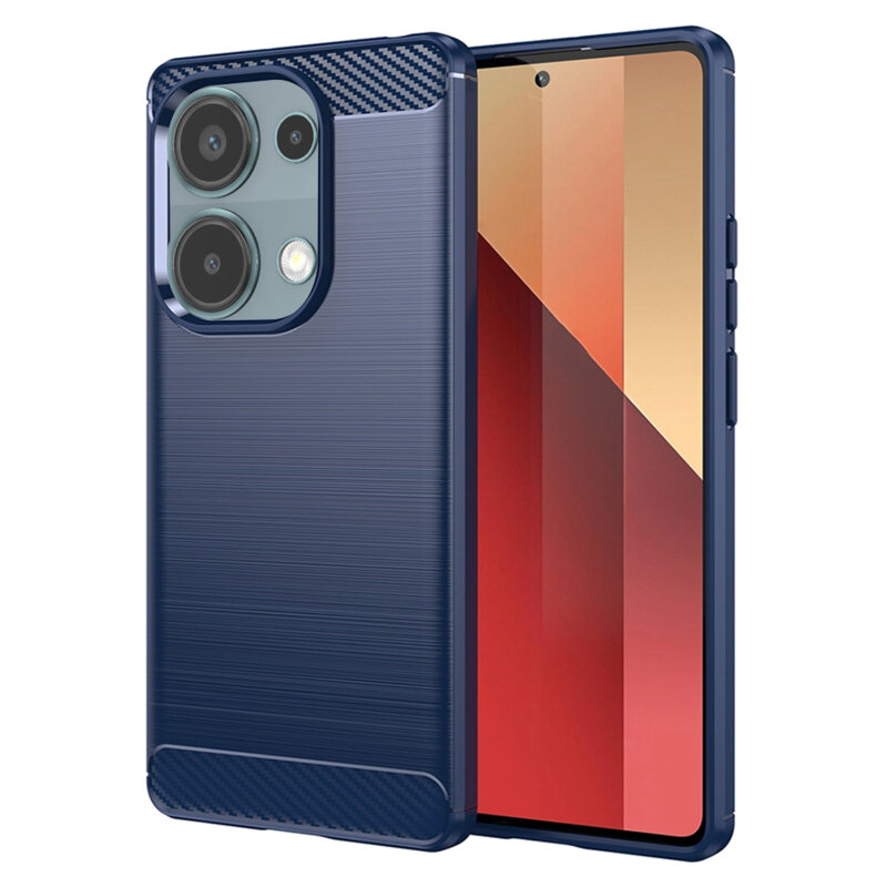 Husa Xiaomi Redmi Note 13 Pro 4G Techsuit Carbon Silicone, albastru