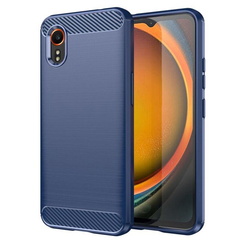 Husa Samsung Galaxy Xcover7 Techsuit Carbon Silicone, albastru