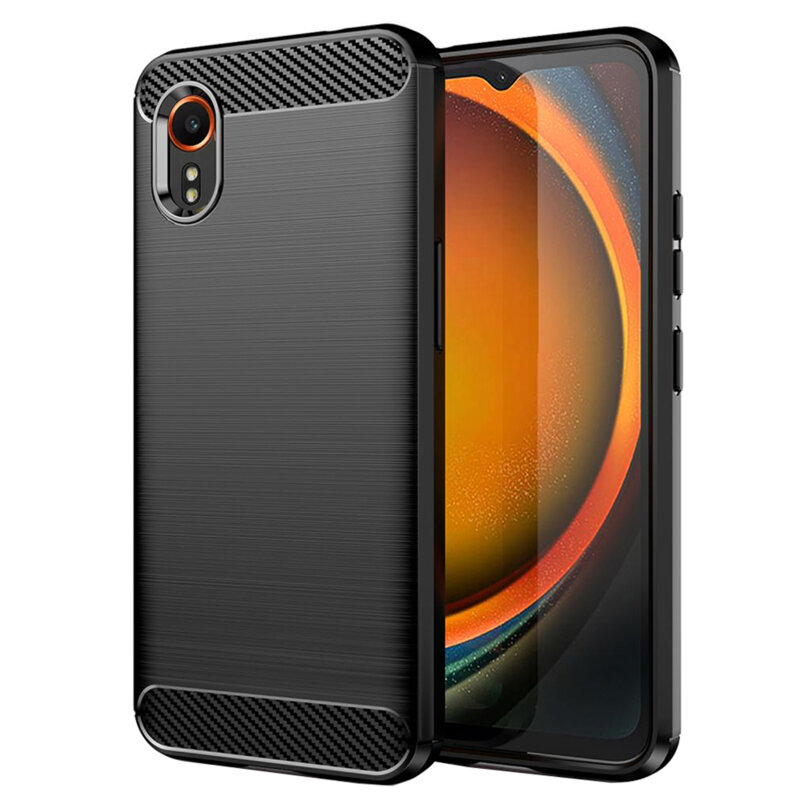 Husa Samsung Galaxy Xcover7 Techsuit Carbon Silicone, negru