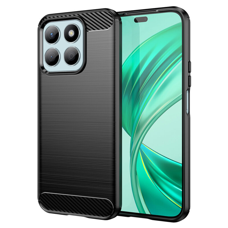 Husa Honor X8b Techsuit Carbon Silicone, negru