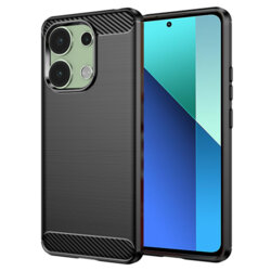Husa Xiaomi Redmi Note 13 4G Techsuit Carbon Silicone, negru