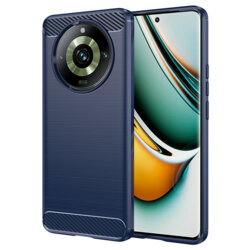 Husa Realme 11 Pro Techsuit Carbon Silicone, albastru