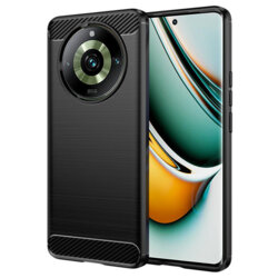 Husa Realme 11 Pro Techsuit Carbon Silicone, negru