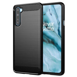 Husa OnePlus Nord 5G Techsuit Carbon Silicone, negru