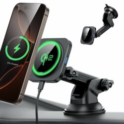 Suport auto telefon incarcare MagSafe Qi2 ESR CryoBoost HaloLock