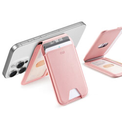 Portofel MagSafe pentru telefon, suport birou ESR HaloLock, roz