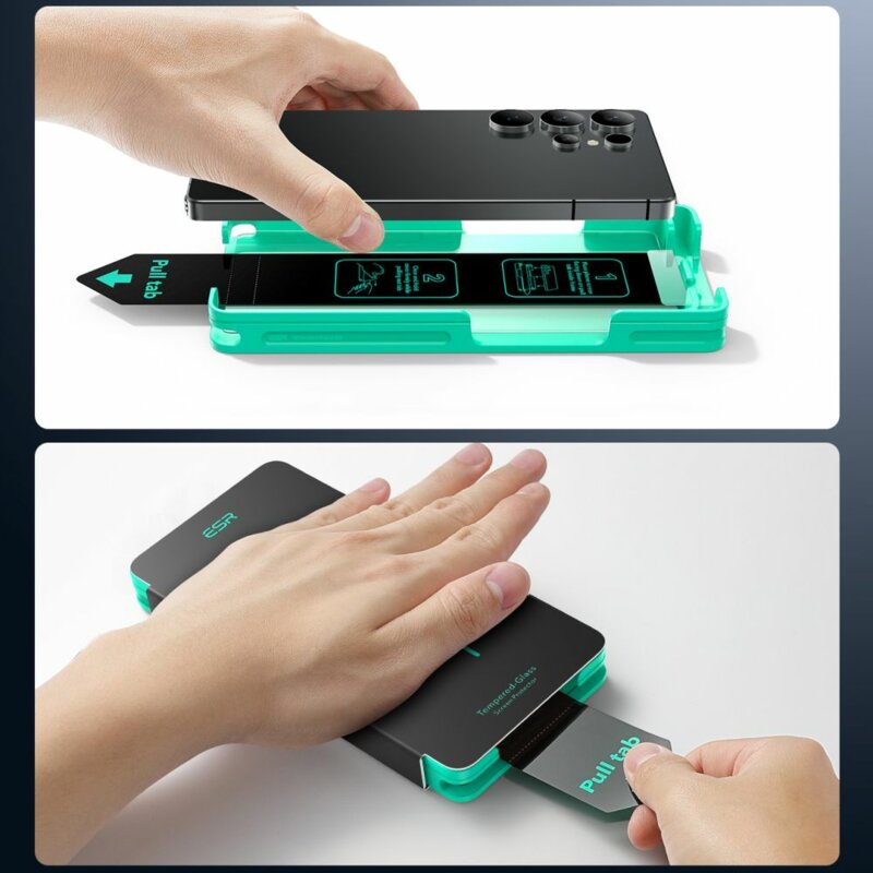 [Pachet 2x] Folie sticla Samsung Galaxy S25 Ultra ESR Tempered Glass, transparenta