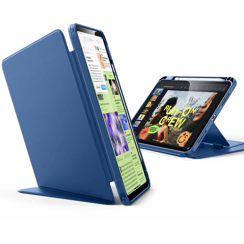 Husa iPad 11 (2025) ESR Flip Hybrid, albastru