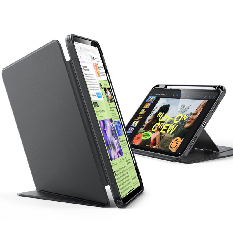 Husa iPad 11 (2025) ESR Flip Hybrid, negru