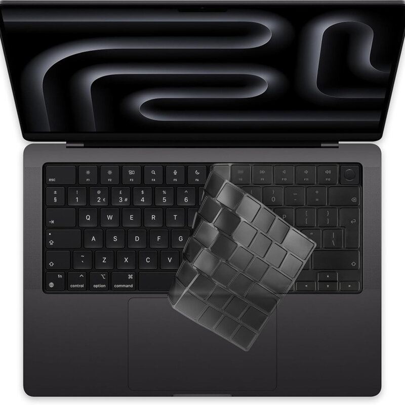 Husa tastatura MacBook Pro 14 (2024-2021) Techsuit, transparent