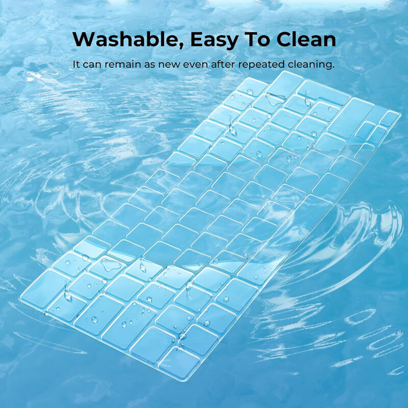 Husa tastatura MacBook Pro 14 (2021-2024) Techsuit, transparent