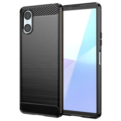 Husa Sony Xperia 10 VI Techsuit Carbon Silicone, negru