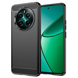 Husa Realme 12 4G Techsuit Carbon Silicone, negru