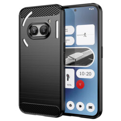 Husa Nothing Phone (2a) Techsuit Carbon Silicone, negru
