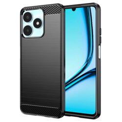 Husa Realme Note 50 Techsuit Carbon Silicone, negru