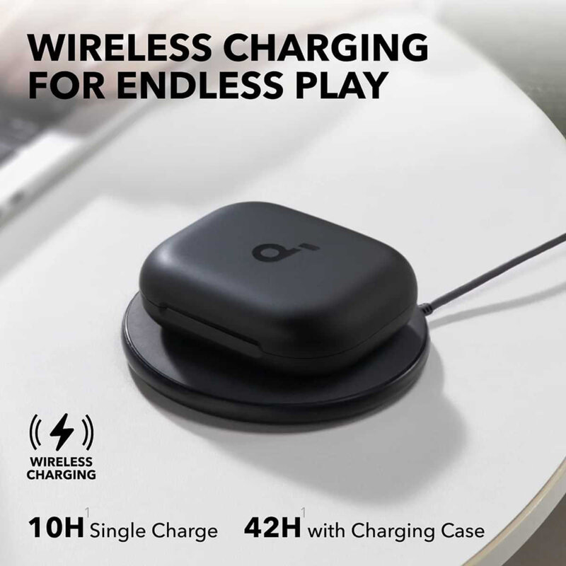 Casti wireless Bluetooth pentru sport Anker AeroFit 2, negru