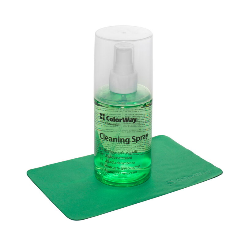 Kit de curatare LCD, laveta microfibra + spray ColorWay, CW-5200
