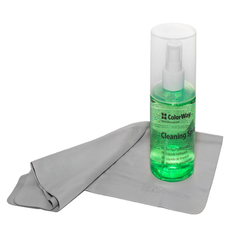 Kit de curatare LCD, laveta microfibra + spray ColorWay, CW-5200