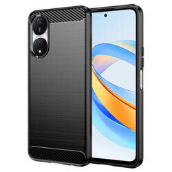 Husa Honor X7b 5G Techsuit Carbon Silicone, negru