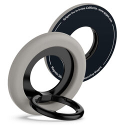 Suport inel telefon MagSafe, iRing Spigen Nano Pop, gri