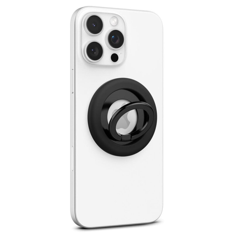 Suport inel telefon MagSafe, iRing Spigen Nano Pop, negru