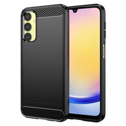 Husa Samsung Galaxy A25 5G Techsuit Carbon Silicone, negru
