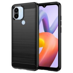 Husa Xiaomi Redmi A2+ Techsuit Carbon Silicone, negru
