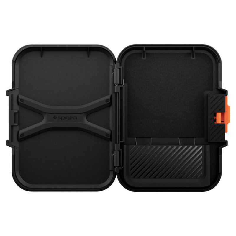 Suport card, portofel MagSafe de telefon Spigen Lock Fit, negru