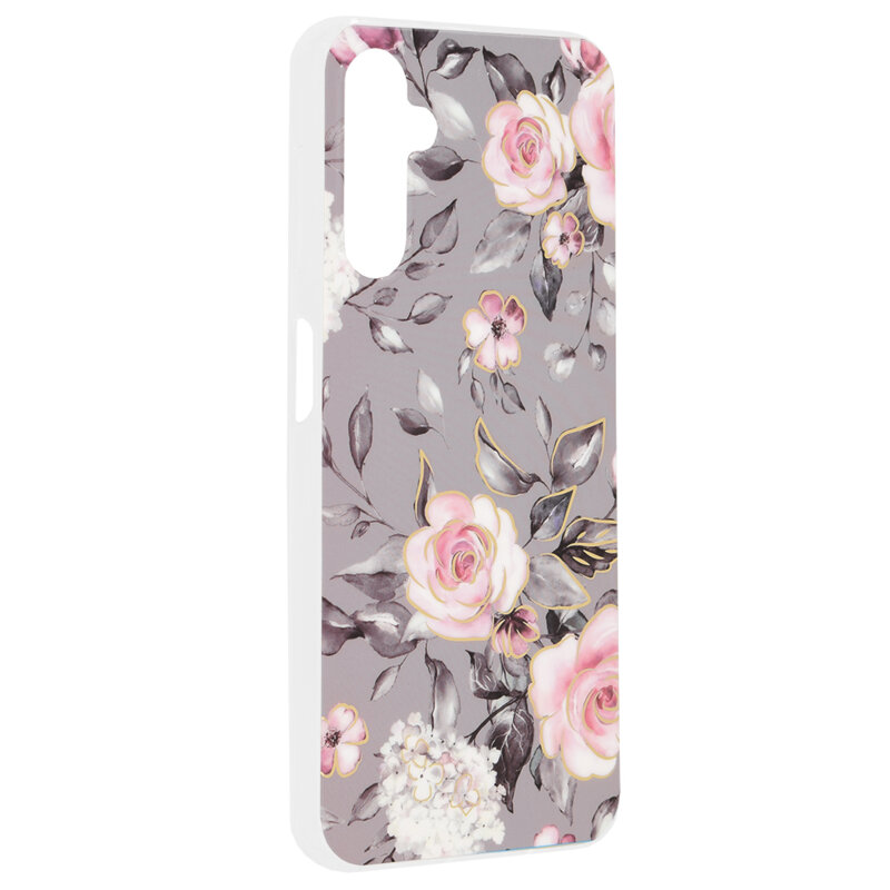 Husa Samsung Galaxy A16 Techsuit Marble, Bloom of Ruth Gray