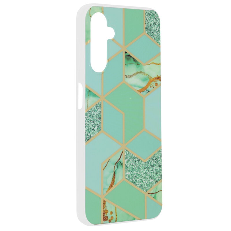 Husa Samsung Galaxy A16 Techsuit Marble, Green Hex
