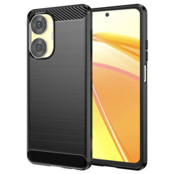 Husa Realme C55 Techsuit Carbon Silicone, negru