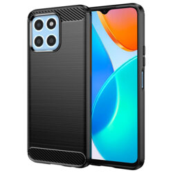Husa Honor X6 Techsuit Carbon Silicone, negru